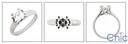 Solitaire Asscher 1 Ct Single Stone Cubic Zirconia Cz Ring