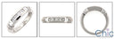 CZ Wedding Band .80 Total Carat Princess in Channel Cubic Zirconia 14K Gold