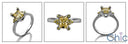 Anniversary Canary Radiant 1 Ct Cubic Zirconia Cz Ring