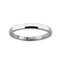 Plain Wedding 2.5MM Wedding Cubic Zirconia CZ Band 