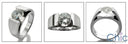 Solitaire 1 Ct Round Channel Cubic Zirconia Cz Ring