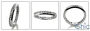 Princess Cubic Zirconia Channel 2.5 MM Eternity Band 14K White Gold