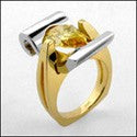 Anniversary 3 Ct Canary Pear Cubic Zirconia Cz Ring