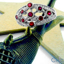 Estate Bezeled Rubies Cubic Zirconia Cz Ring