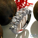 Anniversary 1.75 TCW 5 Round Cubic Zirconia Cz Ring