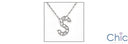 Cubic Zirconia Cz S Letter Initial Pendant