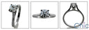 Solitaire 6135shankAsh Cubic Zirconia Cz Ring
