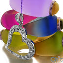 Cubic Zirconia Cz .50 Ct Heart Pendant