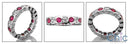 Eternity Round Princess Half Bezel 2 Cubic Zirconia Cz Ring