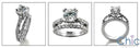 Matching Set TCW 2.05 Round Center Ct Cubic Zirconia Cz Ring