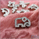 Cubic Zirconia Cz Elelphant Charm Pendant