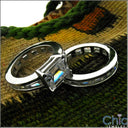 Matching Set 1 Ct Emerald Channel Baguettes Eternity Cubic Zirconia Cz Ring