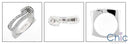 Fine Jewelry Free Form Euro shank Cubic Zirconia Cz Ring