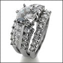 Matching Set 1 Ct Round Double Cubic Zirconia Cz Ring