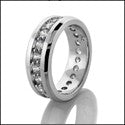 Mens Cubic Zirconia Eternity Ring