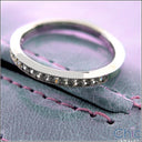Wedding 2.5MM Wide Pave Set .50 Cubic Zirconia CZ Band 