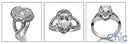 Anniversary 1.5 Pear Center Pave Cubic Zirconia Cz Ring