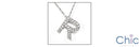 Cubic Zirconia Cz Letter R Round Pave Initial Pendant