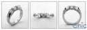 Wedding .80 TCW Round Euro Shank Cubic Zirconia CZ Band 