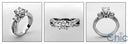 Engagement Brilliant Round CZ 1 Ct Cubic Zirconia Cz Ring
