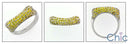 Fine Jewelry Canary Color Pave Cubic Zirconia Cz Ring