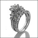 Matching Set 2.3 Ct Cubic Zirconia Cz Ring