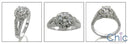 Engagement .75 Round Center 1 Ct Pave Cubic Zirconia Cz Ring