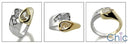 Cubic Zirconia Half Carat Pear Shaped Canary Bezel Two Tone Gold Anniversary Ring