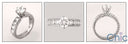 Engagement Round 1 Ct Channel Custom HCt Engraved Cubic Zirconia Cz Ring