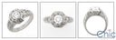 Estate 1 Ct Round Stone Cubic Zirconia Cz Ring