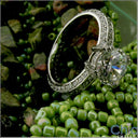 Eternity 1.5 Ct . Round Brilliant 4 Prong Eternity Pave Shank Cubic Zirconia Cz Ring