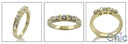 Wedding Round Baguettes .75 Ct Cubic Zirconia CZ Band 