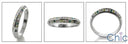 Wedding Multi Color Pave Set Knife Shank Cubic Zirconia CZ Band 