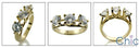 3 Stone 1.75 Ct Round Cubic Zirconia Cz Ring