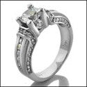 Engagement Round 0.75 Channel small round Cubic Zirconia Cz Ring