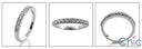Wedding Share Prong .65 TCW Round Cubic Zirconia CZ Band 