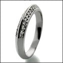 Wedding .50 TCW Pave in Two Rows Cubic Zirconia CZ Band 