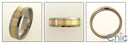Mens Titanium Ct Gold Comfort Fit Band