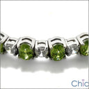 Cubic Zirconia Cz Peridot Oval Ct Round Diamond 34 TCW Necklace
