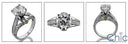 Anniversary 2.25 Ct Round Stone Tall Pave Set Cubic Zirconia Cz Ring