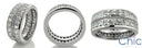 Mens Cubic Zirconia Eternity Ring