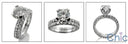Matching Set 2.75 Ct Round 2mm Cubic Zirconia Cz Ring