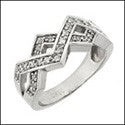 Fine Jewelry .50 TCW Round in Pave Cubic Zirconia Cz Ring