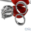 Eternity 1 Ct Pave Set Round Wedding Cubic Zirconia Cz Ring