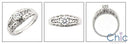 Fine Jewelry 0.40 Round Center Pave Cubic Zirconia Cz Ring