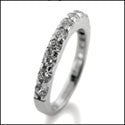 Wedding .50 TCW Channel Set Round Cubic Zirconia CZ Band