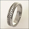 Mens Braided Wedding Band