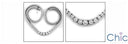 Cubic Zirconia Cz Round Stone 4 Prong Gradually Set Necklace