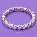 Eternity 1.5 Ct Round Channel Cubic Zirconia Band