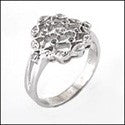 Fine Jewelry 0.25 TCW Pave Ct Bezel Round Cubic Zirconia Cz Ring
